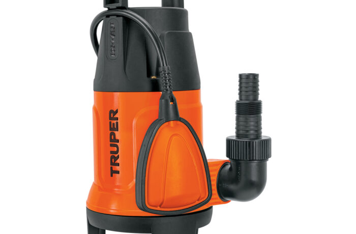 Bomba sumergible plástica, 1-1/2 HP para agua sucia, Truper