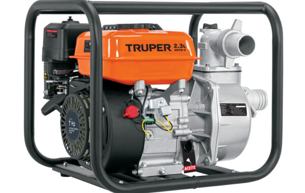 Motobomba autocebante 2″x2″, gasolina 7HP, agrícola, TRUPER